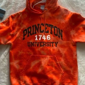 Princeton Champion Hoodie Orange Tye-dye. Size M